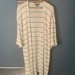 Plus size duster sweater